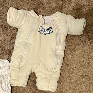 Baby Merlin magic sleep suit, small, cream, 3-6 months